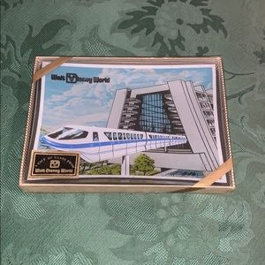 Vintage Walt Disney World Monorail Glass Dish